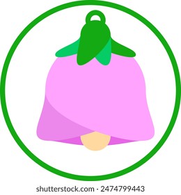 notification icon flower bell bector