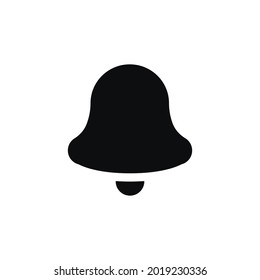 Notification icon in the form of a bell for ui social media, mobile app. Vector illustration.