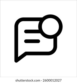 Notification icon indicating unread messages in a chat conversation.