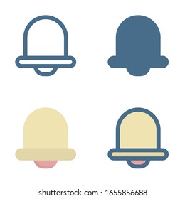 notification icon in isolated on white background. for your web site design, logo, app, UI. Vector graphics illustration and editable stroke. EPS 10.