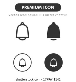 notification icon isolated on white background. for your web site design, logo, app, UI. Vector graphics illustration and editable stroke. EPS 10.
