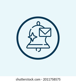 notification icon isolated on white background from calendar and date collection. notification icon thin line outline linear notification symbol for logo, web, app