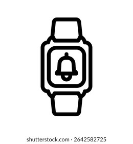 Notification icon, Line Vector graphics