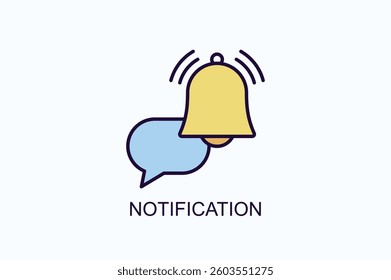 Notification Icon Or Logo Isolated Illustration