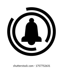 notification  icon or logo isolated sign symbol vector illustration - high quality black style vector icons
