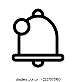 icono de notificación o logotipo símbolo de signo aislado ilustración vectorial - iconos vectoriales de estilo negro de alta calidad
