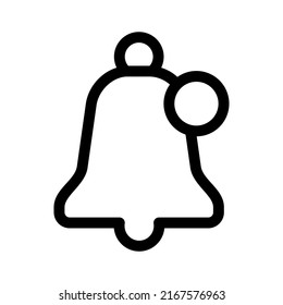 icono de notificación o logotipo símbolo de signo aislado ilustración vectorial - iconos vectoriales de estilo negro de alta calidad
