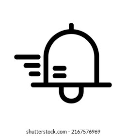 icono de notificación o logotipo símbolo de signo aislado ilustración vectorial - iconos vectoriales de estilo negro de alta calidad
