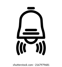 icono de notificación o logotipo símbolo de signo aislado ilustración vectorial - iconos vectoriales de estilo negro de alta calidad
