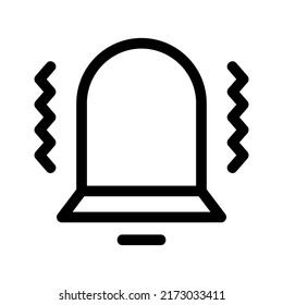 icono de notificación o logotipo símbolo de signo aislado ilustración vectorial - iconos vectoriales de estilo negro de alta calidad

