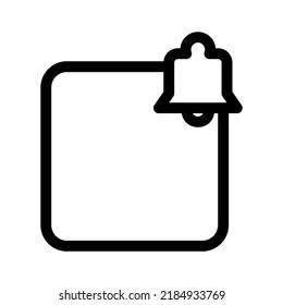 notification icon or logo isolated sign symbol vector illustration - high quality black style vector icons
