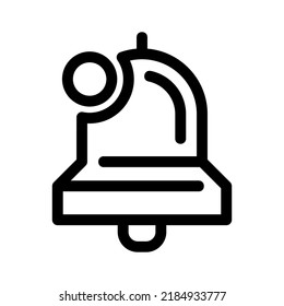 icono de notificación o logotipo símbolo de signo aislado ilustración vectorial - iconos vectoriales de estilo negro de alta calidad
