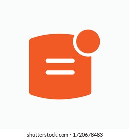 
Icono de notificación. Símbolo de noticias - Ilustración vectorial en estilo glifo para diseño y sitios web, presentación o aplicación.