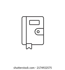 Notification icon outline style design. Notification vector illustration. isolated on white background.