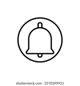 Notification icon Outline thin set