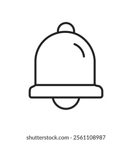 Notification icon Outline vector line symbol