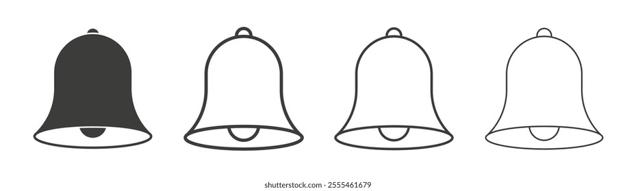 Notification icon pack. vector illustration