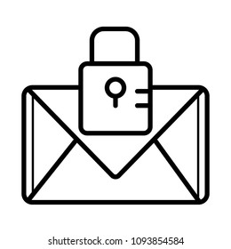 Notification icon with padlock sign. Notification icon and security, protection, privacy symbol. Vector icon