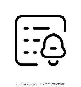 Conjunto de iconos de notificaciones para alertas, recordatorios, mensajes, Actualizar, anuncios y administración de alertas, símbolos mínimos modernos para App, Web y interfaz de usuario