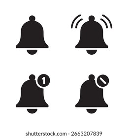 Conjunto de iconos de notificación eps 10