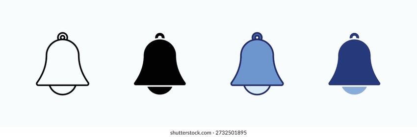 Notification Icon Sheet Multiple Style Collection Isolated Vector