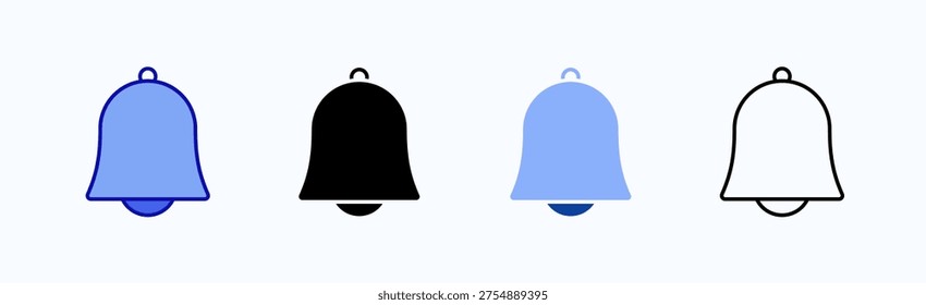 Notification Icon Sheet Multiple Style Collection Isolated Vector