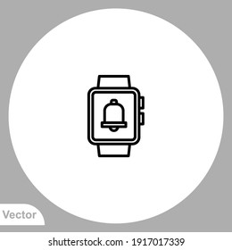 Notification icon sign vector,Symbol, logo illustration for web and mobile