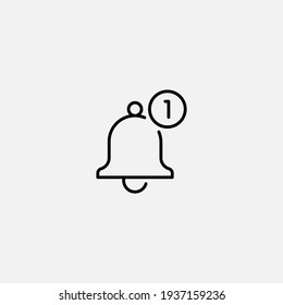 Notification icon sign vector,Symbol, logo illustration for web and mobile