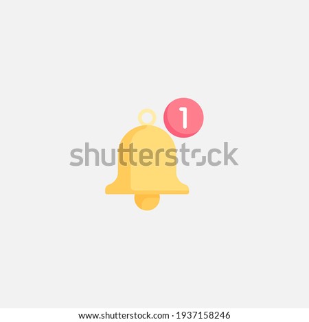 Notification icon sign vector,Symbol, logo illustration for web and mobile