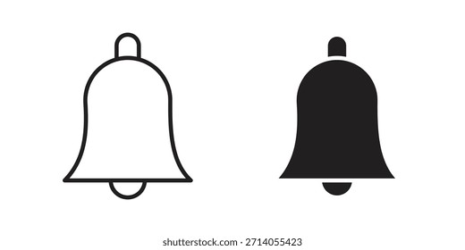 Notification icon silhouette vector designs. Editable Strokes