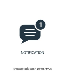 notification icon. Simple element illustration. notification concept symbol design from message collection. Can be used for web and mobile.