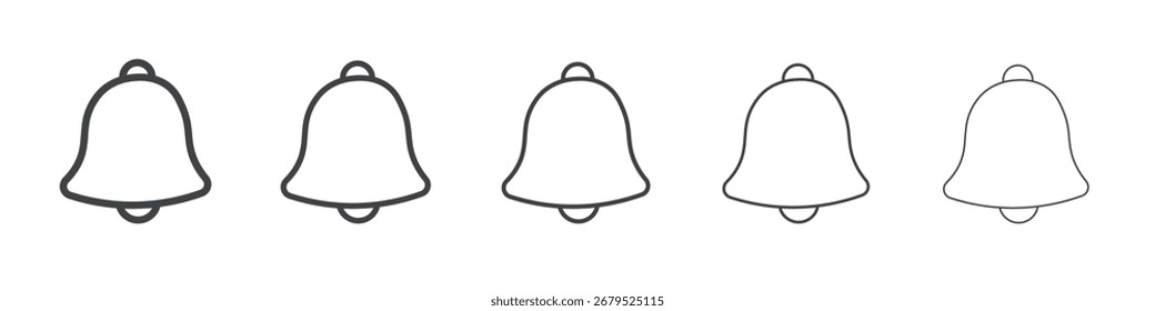 Icono de notificación Símbolo de colección de ilustración simple