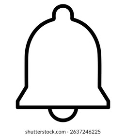 notification icon Simple thin line stroke