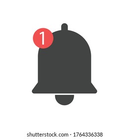 Notification icon. Social Media element, User Interface symbol. Vector illustration.
