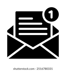 Icono de notificación con glifo de estilo