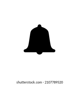 símbolo de icono de notificación. vector de campana aislado en fondo blanco
