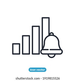 Notification icon. Notification symbol template for graphic and web design collection logo vector illustration