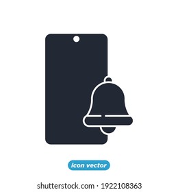 Icono de notificación. Plantilla de símbolo de notificación para ilustración vectorial de colección de diseño gráfico y web