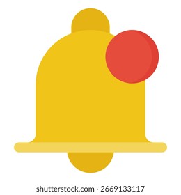 Notification icon symbol. Vector illustration.