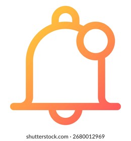 Notification icon symbol. Vector illustration.