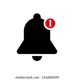 notification icon symbol vector. on white background