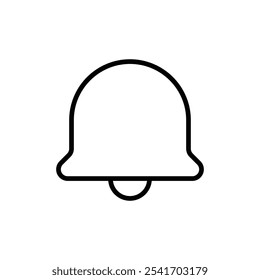 Notification icon Thin line vector illustration set