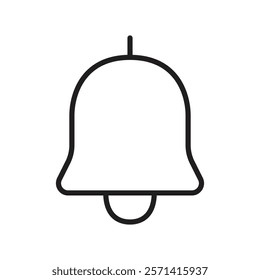 Notification icon Thin line vector