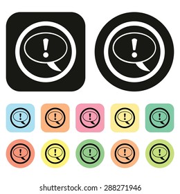 Notification icon. Tool bar icon. Vector