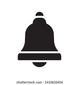 Notification icon in trendy flat style design. Vector graphic illustration. Bell symbol for website design, logo, app, and ui. EPS 10.