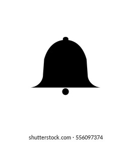 Notification Icon in trendy flat style background. Bell symbol