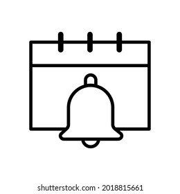Vector de icono de notificación. signo de ilustración de alarma. Símbolo del mensaje o logotipo.