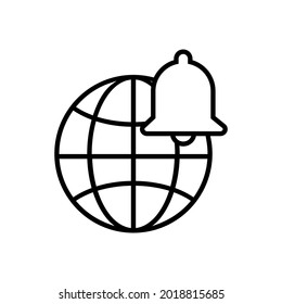 Notification icon vector. alarm illustration sign. Message symbol or logo.
