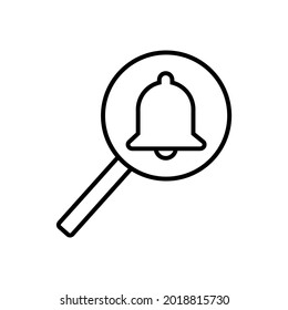 Notification icon vector. alarm illustration sign. Message symbol or logo.