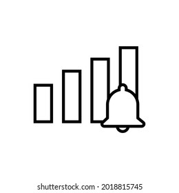 Notification icon vector. alarm illustration sign. Message symbol or logo.